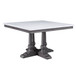 Yabeina - Square Dining Table - Marble Top Top & Gray Oak