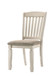 Fedele - Side Chair (Set of 2) - Tan Fabric & Cream