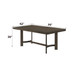 Farren - Dining Table - Weathered Oak