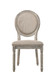 Faustine - Side Chair (Set of 2) - Tan Fabric & Salvaged Light Oak