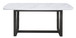 Madan - Dining Table - Marble Top & Weathered Gray Finish