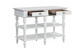 Rorratt - Kitchen Island - Marble & White Finish