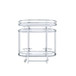 Piffo - Serving Cart Set - Clear Glass & Chrome