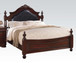 Gwyneth - California King Bed - Black PU & Cherry