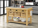 Grovaam - Kitchen Island - Marble Top & Natural