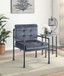 Brantley - Chair - Gray Velvet & Sandy Gray Finish