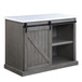 Gauri - Kitchen Island - Marble Top Top & Gray Oak