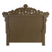 Constantine - Eastern King Bed - Synthetic Leather , Light Gold, Brown & Gold