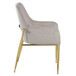 Barnard - Side Chair (Set of 2) - Gray Velvet & Mirrored Gold