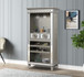 Varian II - Wine Cabinet - Mirrored & Antique Platinum - 73"