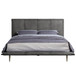 Metis - Eastern King Bed - Gray Top Grain Leather