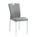 Pagan - Side Chair (Set of 2) - Gray PU & Chrome Finish