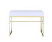 Coleen - Vanity Desk - White & Brass Finish