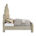 Sorina - Eastern King Bed - Synthetic Leather & Antique Gold