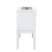 Elizaveta - Server - Faux Crystal Diamonds & White High Gloss