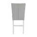 Elizaveta - Counter Height Chair (Set of 2) - Gray Velvet &White High Gloss