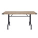 Edina - Dining Table - Oak & Sandy Black