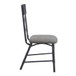 Edina - Side Chair (Set of 2) - Gray Fabric, Oak & Sandy Black