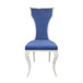 Azriel - Side Chair (Set of 2) - Blue Velvet & Mirroed Silver