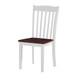 Green Leigh - Side Chair (Set of 2) - White & Walnut