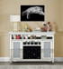 Noralie - 41" Wine Cabinet With LED - Mirrored & Faux Diamonds