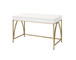 Lightmane - Vanity Desk Same 92660) - White High Gloss & Gold