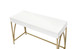 Lightmane - Vanity Desk Same 92660) - White High Gloss & Gold
