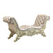 Vatican - Bench - Synthetic Leather, Light Gold & Champagne Silver