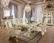 Vatican - Dining Chair (Set of 2) - PU & Champagne Silver Finish