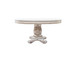 Vendome - 76" Round Dining Table With Pedestal Base - Antique Pearl