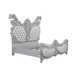 Valkyrie - Eastern King Bed - Synthetic Leather & Antique Platinum