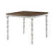 Bettina - Counter Height Table Set (5 Piece) - Beige Fabric, Antique White & Weathered Oak