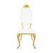 Fallon - Side Chair Set of 2) - White Velvet & Mirrored Gold
