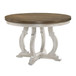 Cillin - Round Dining Table - Walnut & Antique White