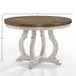 Cillin - Round Dining Table - Walnut & Antique White