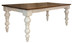 Rock Valley - Table - White / Brown