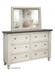 Stone - Dresser With 6 Drawers - Antiqued Ivory / Weathered Gray