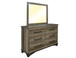Loft Brown - 6 Drawer Dresser - Two Tone Gray / Brown