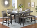 Bankston - Counter Height Dining Table - Gray