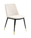 Evora - Velvet Chair With Gold Legs (Set of 2)