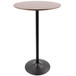 Pebble - Table Adjusts From Dining To Bar - Walnut And Black