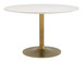 Ithaca - Dining Table - White / Gold