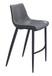 Magnus - Bar Chair (Set of 2) - Dark Gray & Black