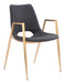 Desi - Dining Chair With Gold Legs (Set of 2)