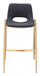 Desi - Barstool Chair With Gold Base (Set of 2)