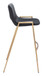 Desi - Barstool Chair With Gold Base (Set of 2)