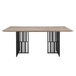 Zudora - Dining Table - Antique Oak & Black
