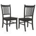 Marbrisa - Slat Back Dining Side Chair (Set of 2) - Matte Black