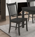 Marbrisa - Slat Back Dining Side Chair (Set of 2) - Matte Black