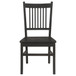 Marbrisa - Slat Back Dining Side Chair (Set of 2) - Matte Black